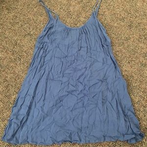 Rosy blue shift dress